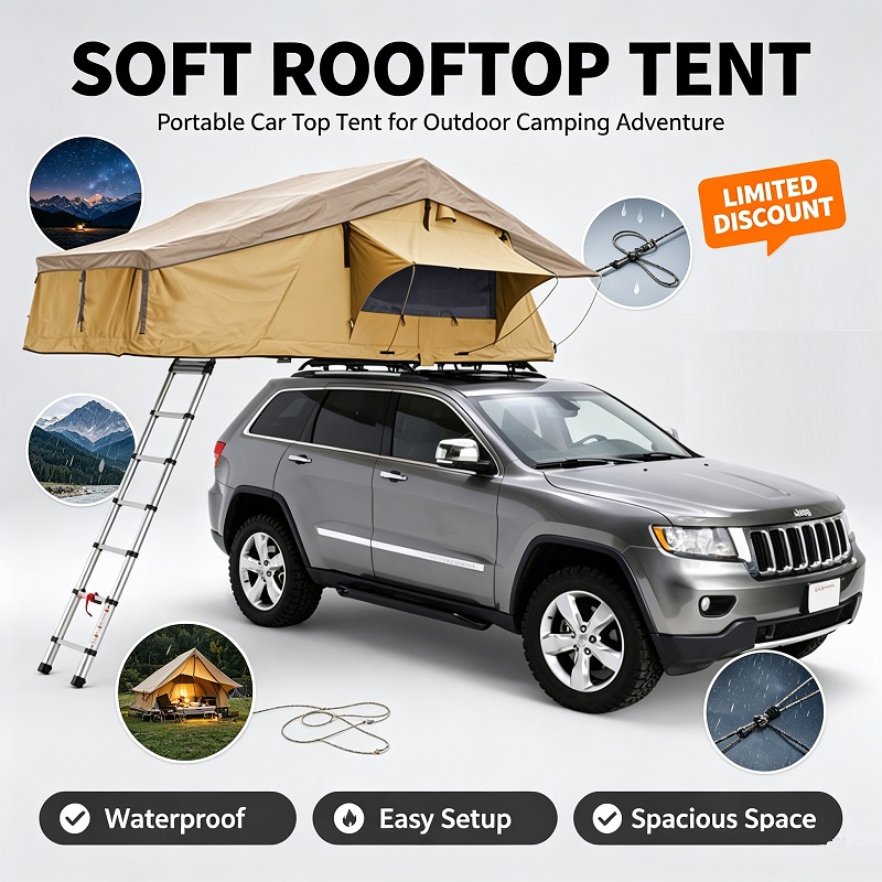 Tenda da tetto per 3-4 persone - Roof Top Tent Soft Shell 3 Person recensione e prezzo