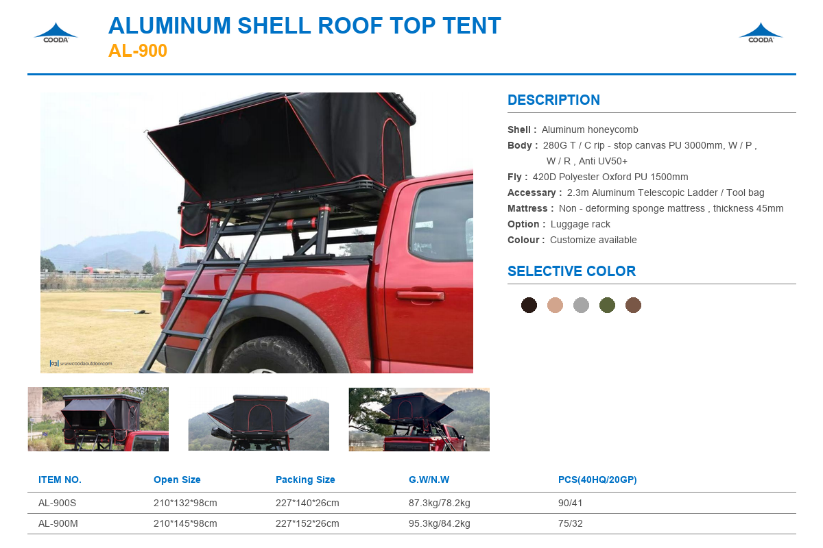 Tenda da tetto per SUV con str - Roof Tent Hardshell Aluminum recensione e prezzo