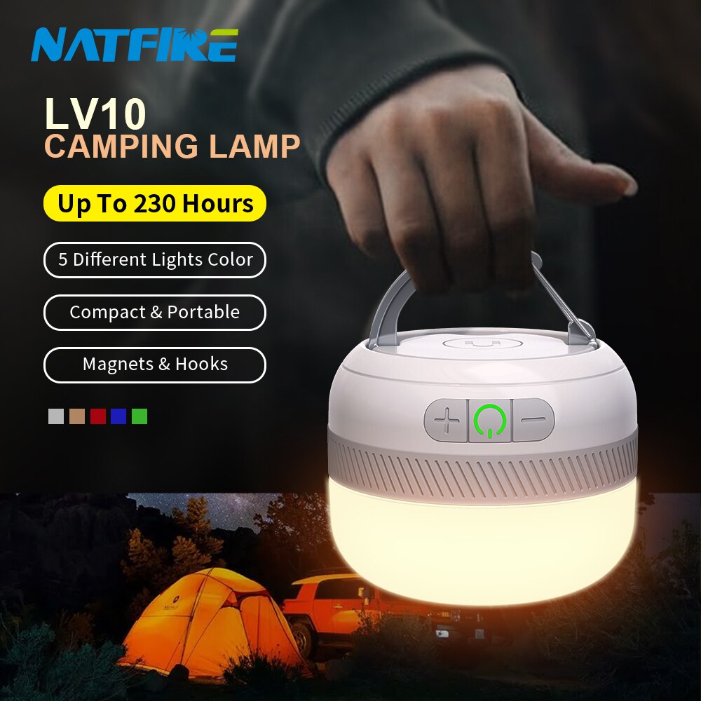 NATFIRE LV10 luce da campeggio - Camping Shower Tent Portable recensione e prezzo